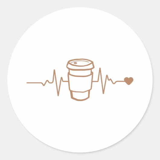 コーヒー愛好家のためのコーヒーライフライン ラウンドシール (正面)