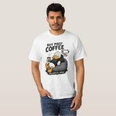 コーヒー愛好家のためのコーヒー グラフィックTシャツ Tシャツ (正面フル)