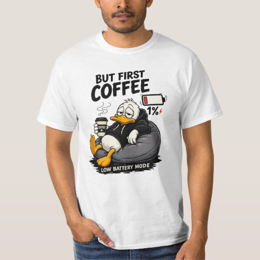 コーヒー愛好家のためのコーヒー グラフィックTシャツ Tシャツ (正面)