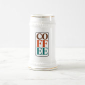 コーヒー愛好家のためのステイン コーヒーギフト ビールジョッキ (中央)
