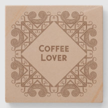 コーヒー愛好家のためのセルトニック様式のボーダーアートにテキストを追加しよう