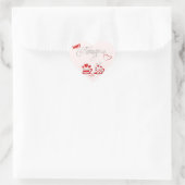 コーヒー愛好家のためのバレンタインの大人のステッカー ハートシール (バッグ)