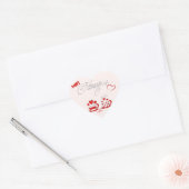 コーヒー愛好家のためのバレンタインの大人のステッカー ハートシール (封筒)