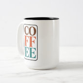 コーヒー愛好家のためのマグカップギフト ツートーンマグカップ (正面左)