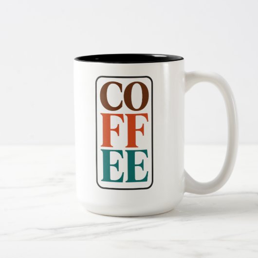 コーヒー愛好家のためのマグカップギフト ツートーンマグカップ (右)