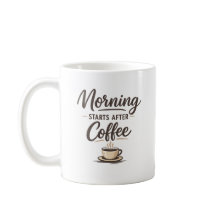 コーヒー愛好家のためのミニマルデザイン - コーヒーがなければ朝は始まらない
