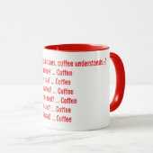 コーヒー愛好家のための万能マグ マグカップ (正面右)