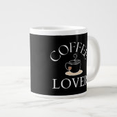 コーヒー愛好家のための同僚や誕生日プレゼント ジャンボコーヒーマグカップ (正面右)