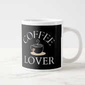 コーヒー愛好家のための同僚や誕生日プレゼント ジャンボコーヒーマグカップ (右)