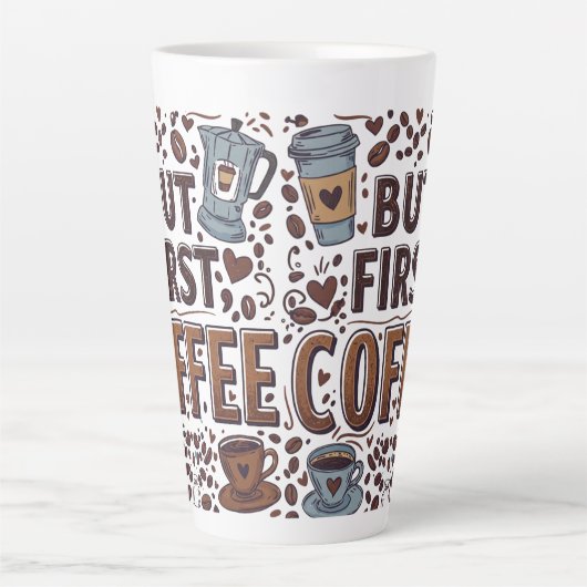 コーヒー愛好家のための大きな17ozラテマグカップ カフェラテマグ (正面)