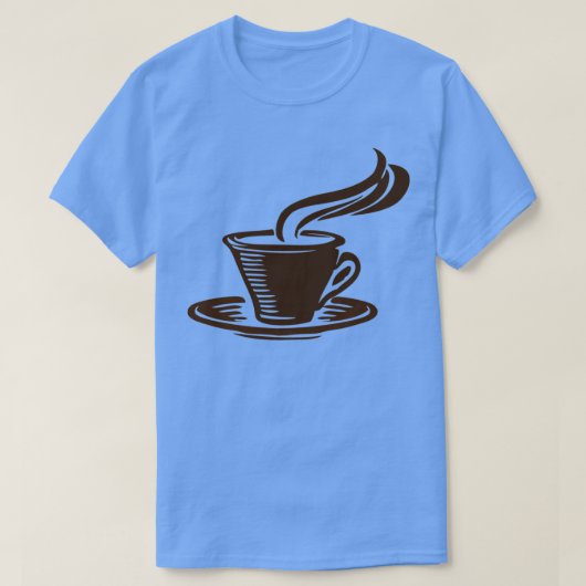 コーヒー愛好家のための新しいスタイル Tシャツ (デザイン正面)