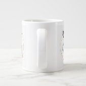 コーヒー愛好家のための最高のギフト ジャンボコーヒーマグカップ (裏面)