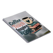 コーヒー愛好家のための美しくデザインされたノートブック ノートブック (右側)