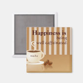 コーヒー愛好家のための良いカフェイン入り磁石 マグネット (正面/裏面)