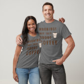 コーヒー愛好家のための警告デザイン Tシャツ (ユニセックス)