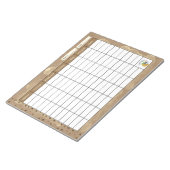 コーヒー愛好家のための週次プランナー ノートパッド (アングル)