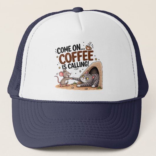 コーヒー愛好家のための面白いコーヒーハット キャップ (正面)