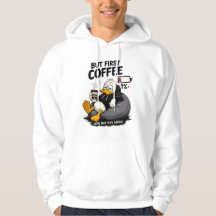 コーヒー愛好家のための面白いパーカー