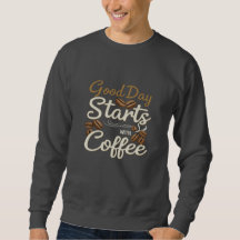 コーヒー愛好家のためのTシャツ | 幸せな朝