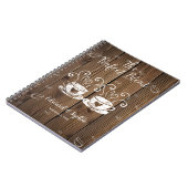 コーヒー愛好家のウェディングプランナー本の花嫁計画 ノートブック (左側)