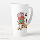 コーヒー愛好家のクリスマスファララホリデー カフェラテマグ (右アングル)