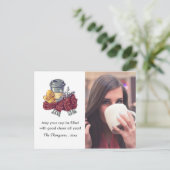 コーヒー愛好家のクリスマス応援グリーティングフォト 案内ポストカード (スタンド正面)