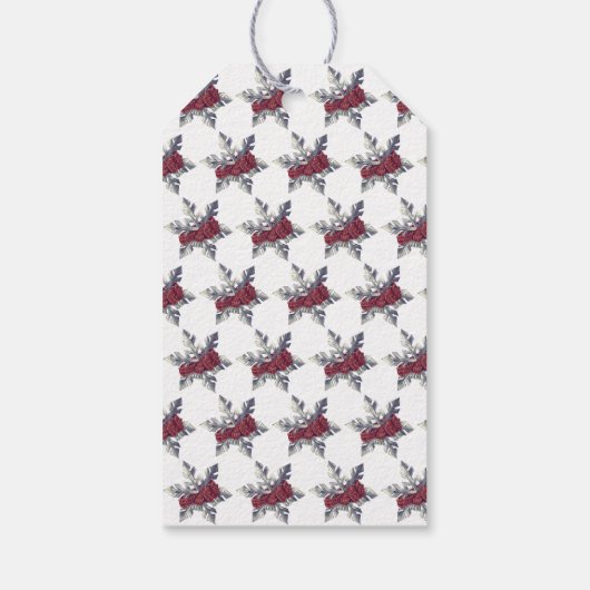 コーヒー愛好家のクリスマス応援 ギフトタグ (裏面)