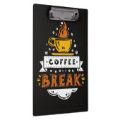 コーヒー愛好家のコーヒーブレイク クリップボード (右)