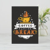 コーヒー愛好家のコーヒーブレイク 招待状 (スタンド正面)