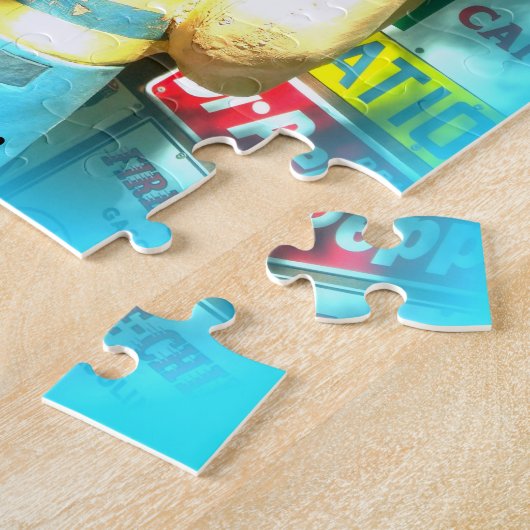 コーヒー愛好家のジグソーパズル ジグソーパズル (側面)