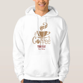 コーヒー愛好家のデザイン - ミニマルコーヒーカップ グラフィック パーカ