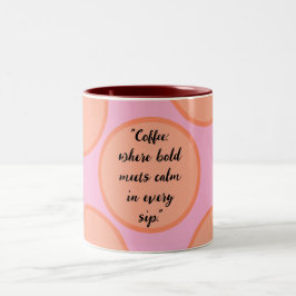 コーヒー愛好家のマグカップ ツートーンマグカップ