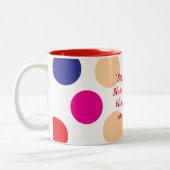 コーヒー愛好家のマグカップ ツートーンマグカップ (左)