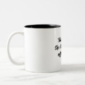 コーヒー愛好家のマグカップ ツートーンマグカップ (左)
