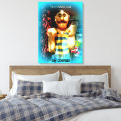 コーヒー愛好家のラップされたキャンバス キャンバスプリント (インサイチュ (寝室))