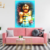 コーヒー愛好家のラップされたキャンバス キャンバスプリント (インサイチュ (リビング))