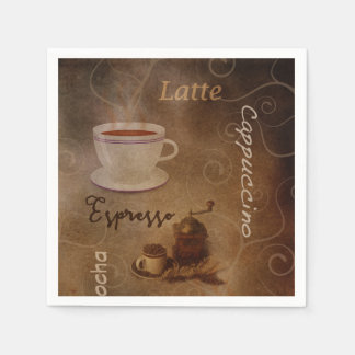 コーヒー愛好家のワードアート スタンダードカクテルナプキン