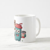 「コーヒー愛好家の儀式：楽しむ一口ごと」 コーヒーマグカップ (正面右)