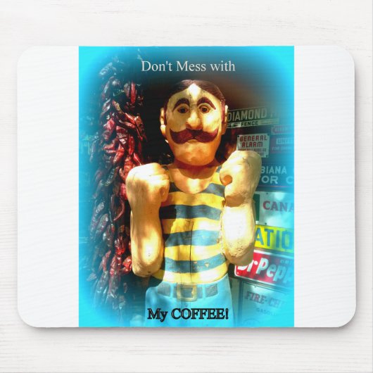 コーヒー愛好家の口 マウスパッド (正面)