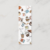 コーヒー愛好家の喜びのブックマーク呼出しカード コーリングカード (正面)