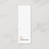 コーヒー愛好家の喜びのブックマーク呼出しカード コーリングカード (裏面)