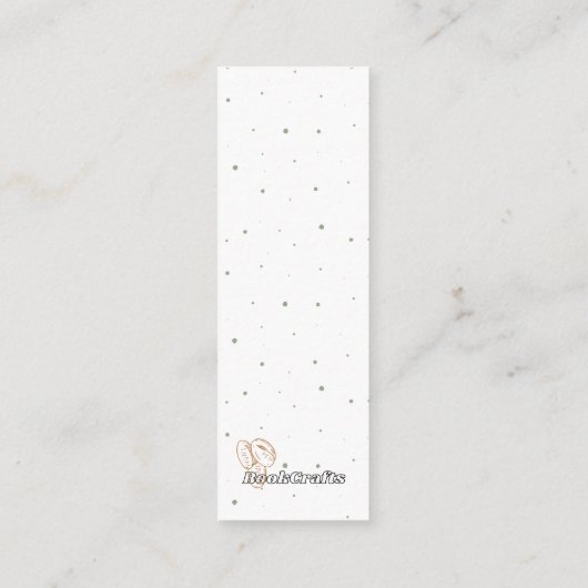 コーヒー愛好家の喜びのブックマーク呼出しカード コーリングカード (裏面)