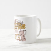 「コーヒー愛好家の天国：すべての飲み物が数える場所」 コーヒーマグカップ (正面右)