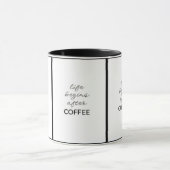 ***コーヒー愛好家の後に生き** マグカップ (中央)