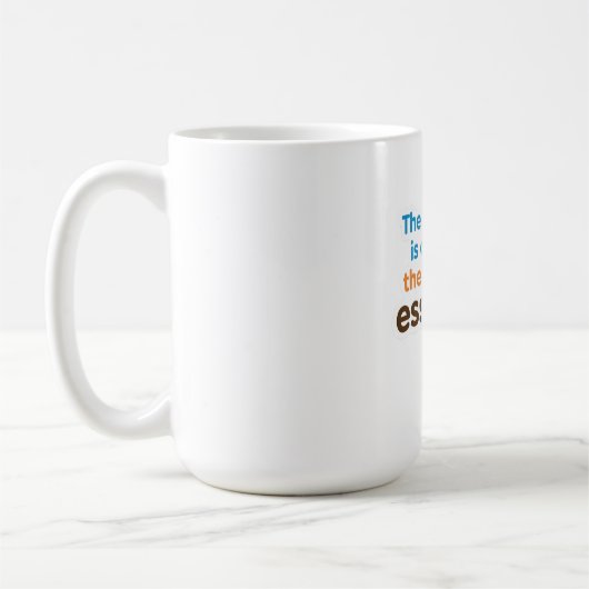 コーヒー愛好家の日常の儀式ステッカー コーヒーマグカップ (左)