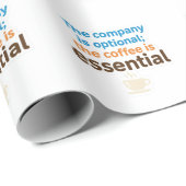 コーヒー愛好家の日常儀式ステッカー ラッピングペーパー (ロールコーナー)