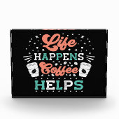 コーヒー愛好家の生活がコーヒーを起こ救済す フォトブロック (正面)