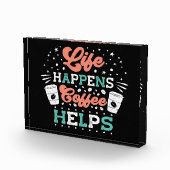 コーヒー愛好家の生活がコーヒーを起こ救済す フォトブロック (右)