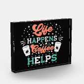 コーヒー愛好家の生活がコーヒーを起こ救済す フォトブロック (左)