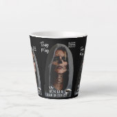 コーヒー愛好家の贈り物 – 常にブラックコーヒー最高の-  カフェラテマグ (正面)